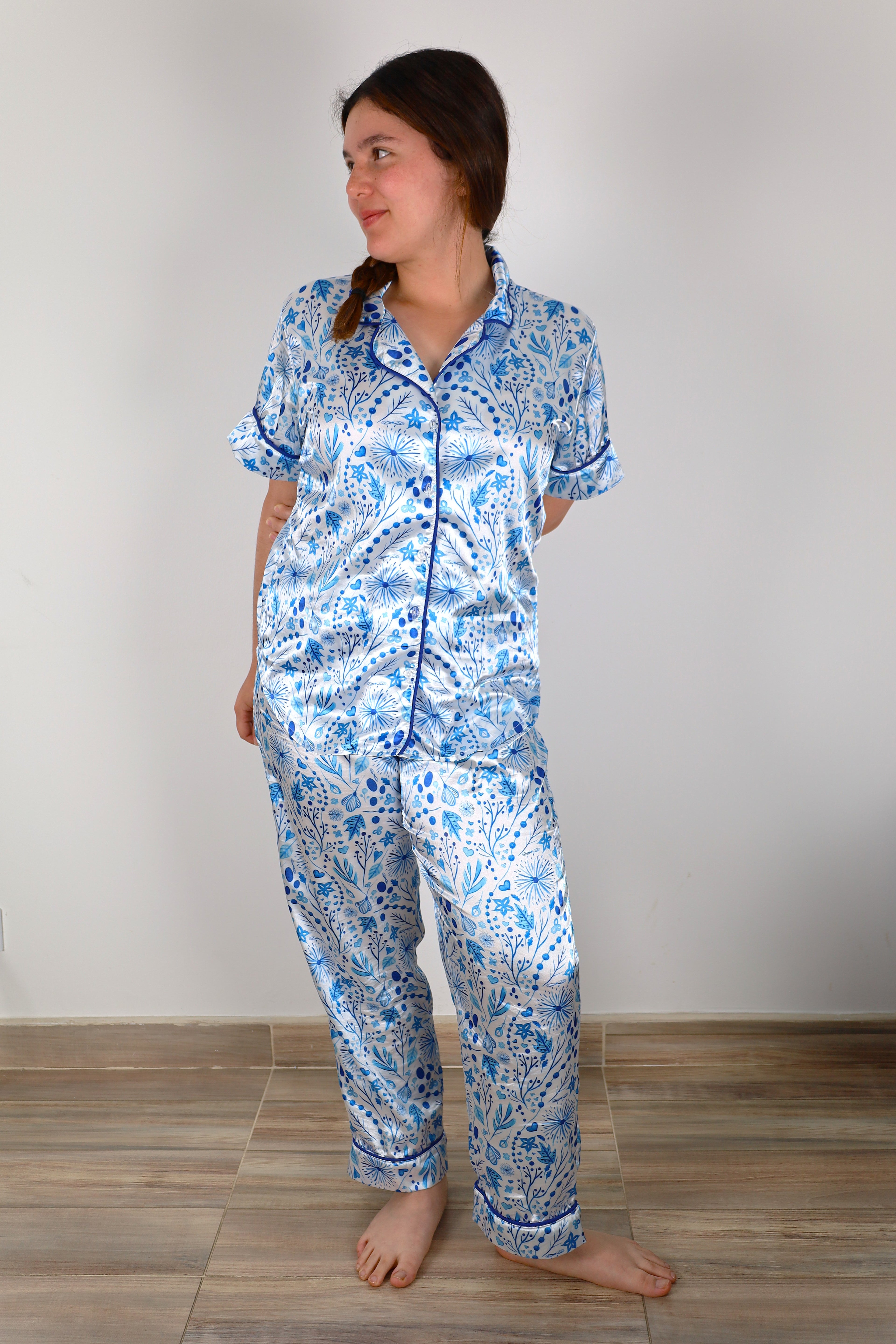 Pijama Blue Bloom
