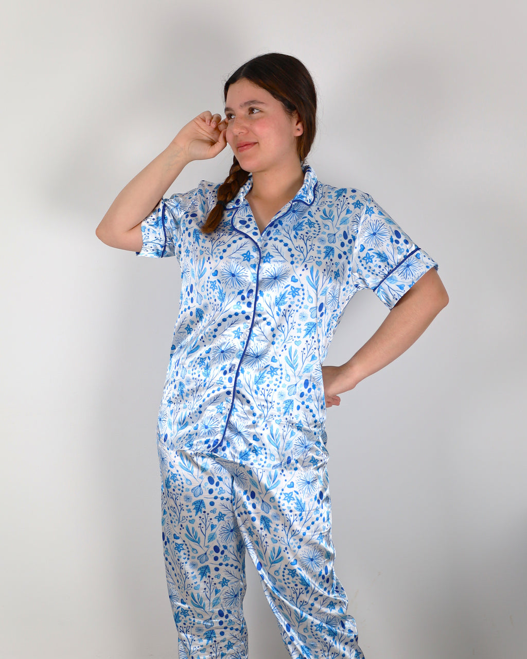 Pijama Blue Bloom