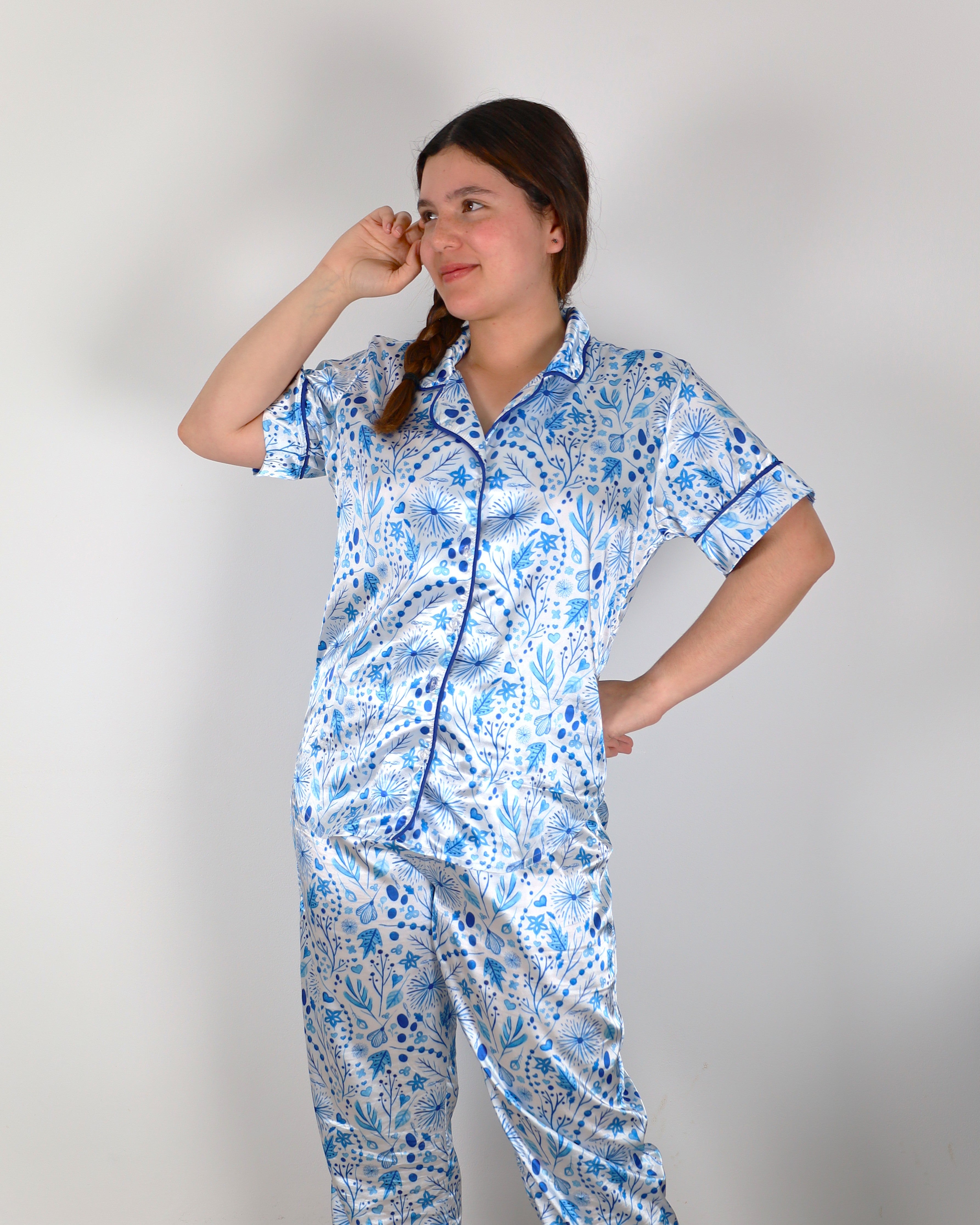 Pijama Blue Bloom